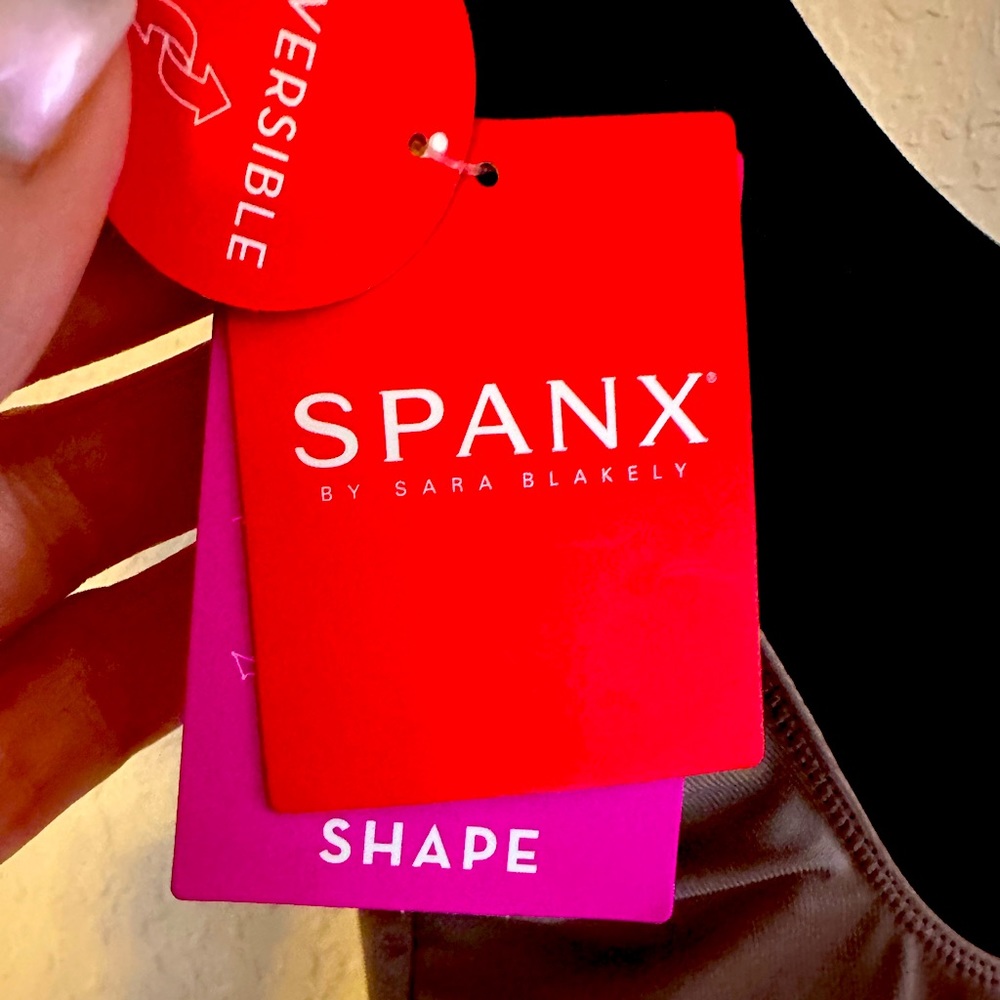 SPANX reversible Size Small Black Tan
